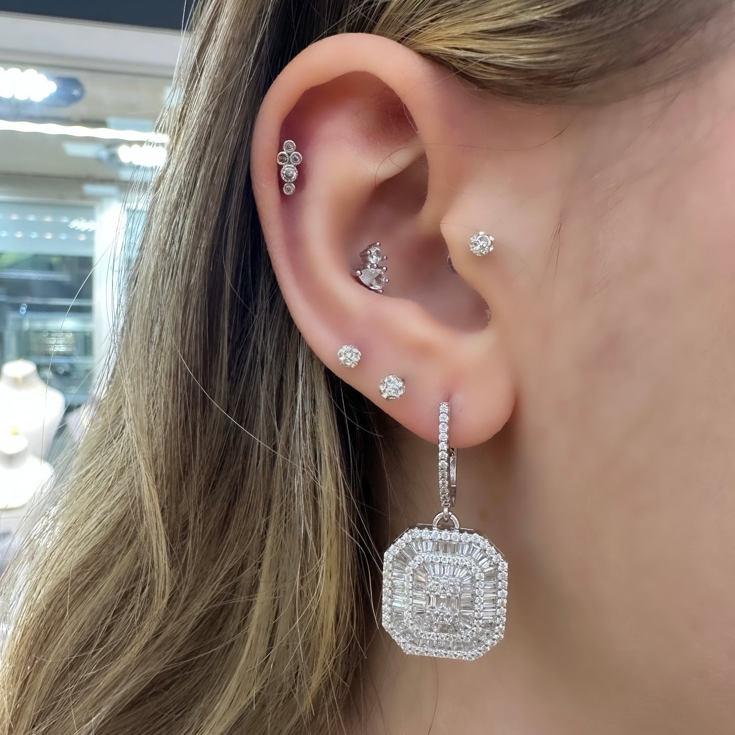 Modern Baguette Earrings
