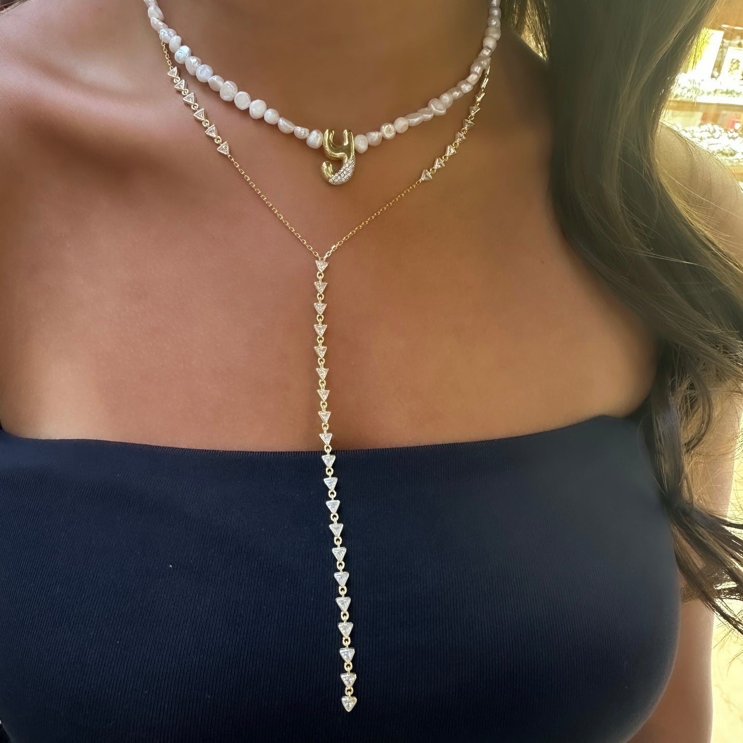 Triangle Stone Necklace