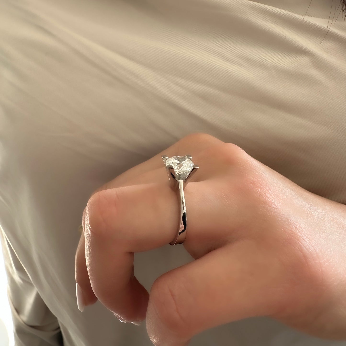 Two Carat Solitaire Ring