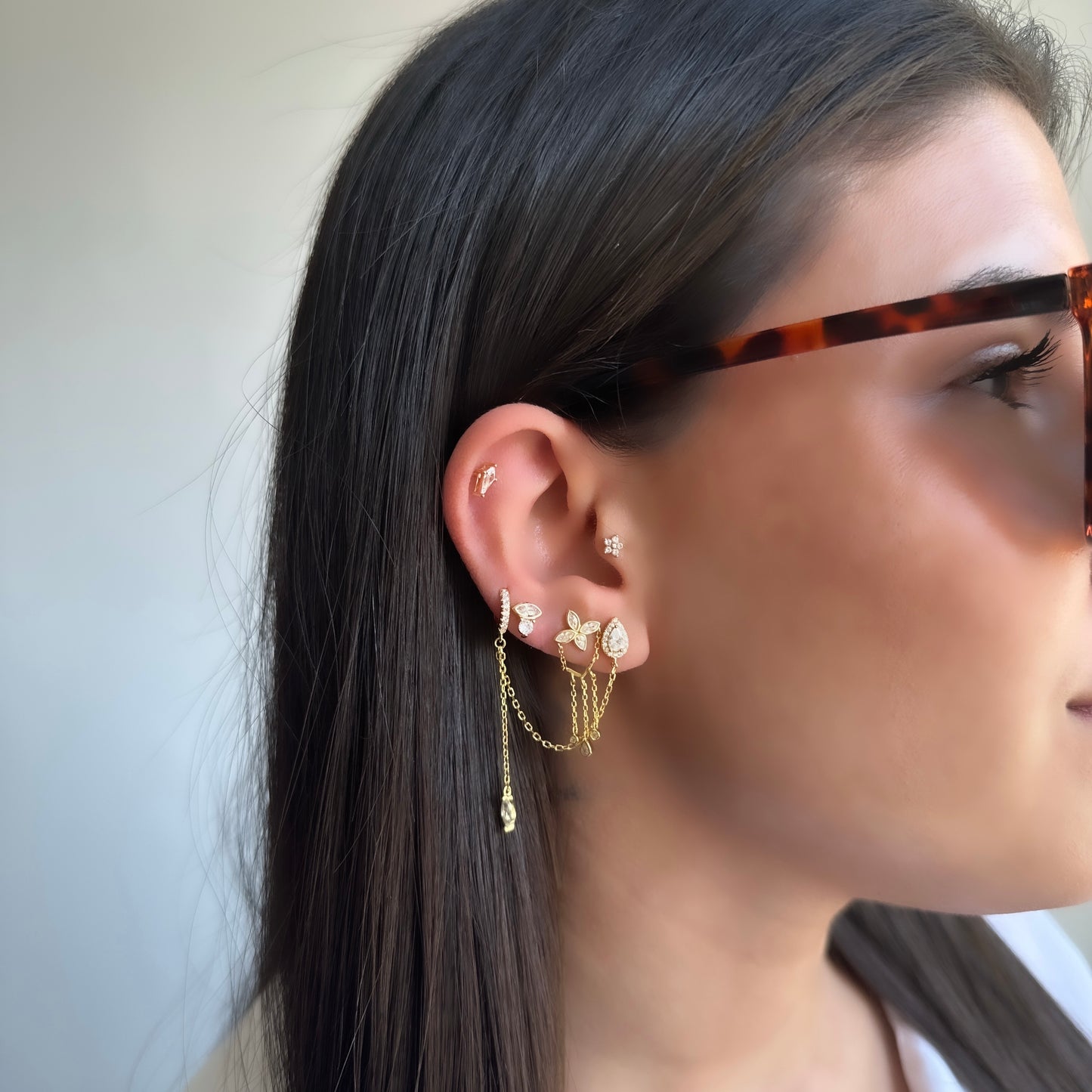 Markiz Design Trio Sallantılı Küpe