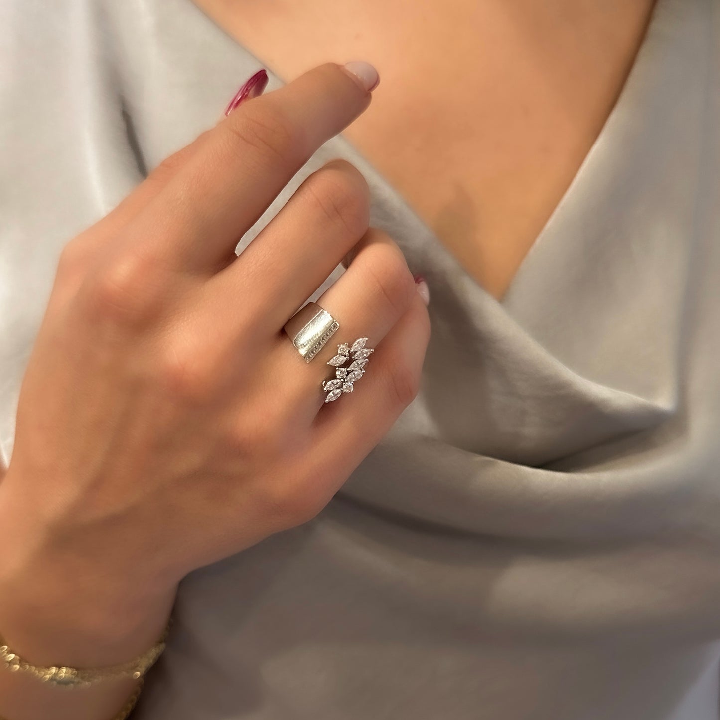 Blatt-Design-Ring