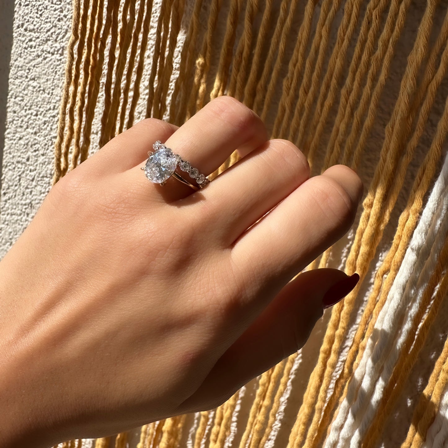 Üç Karat Oval Yüzük