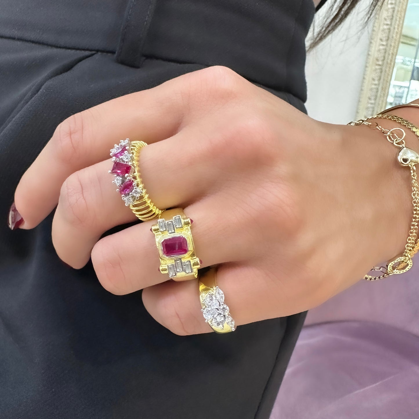 Fuchsia Stone Ring