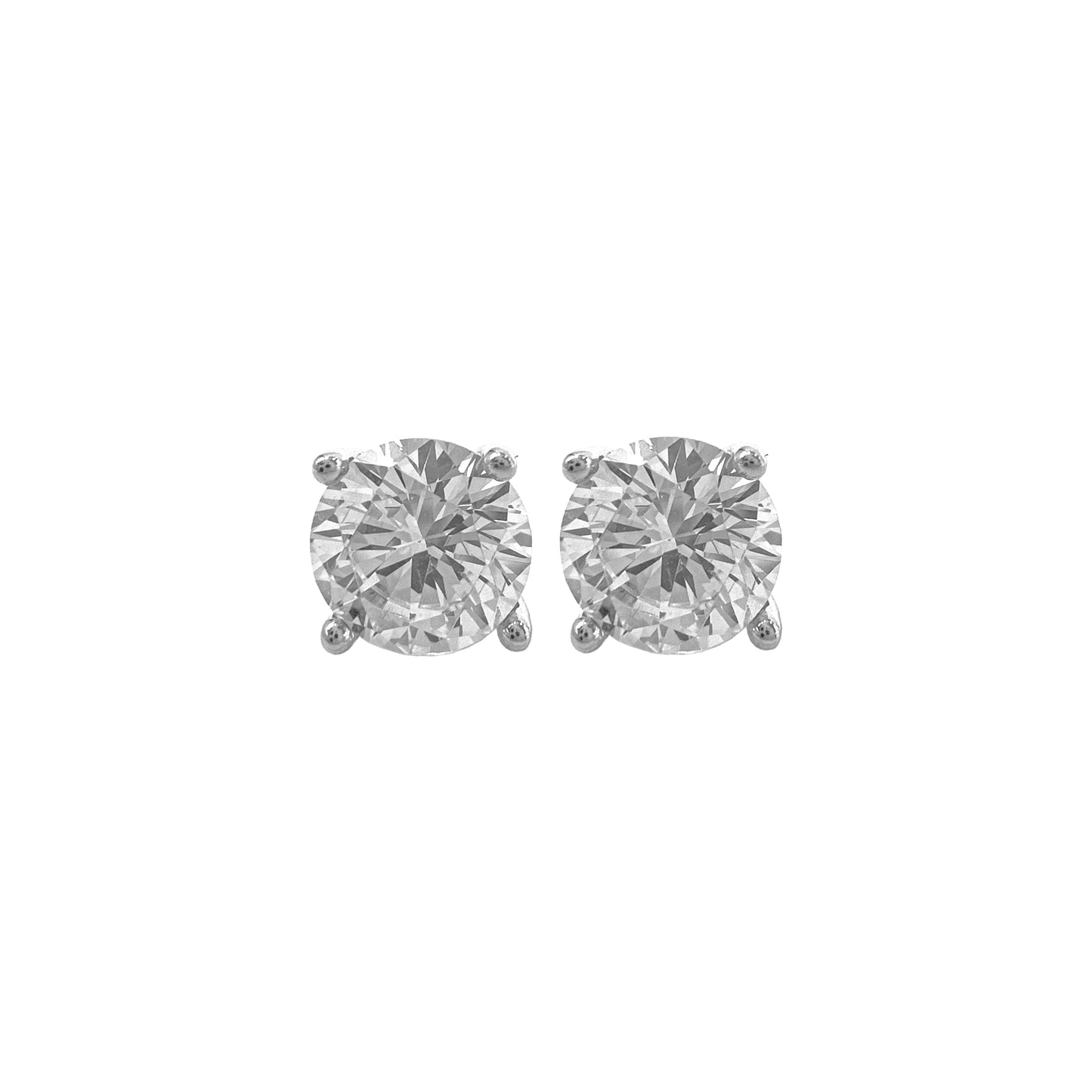 Six mm Solitaire Earring