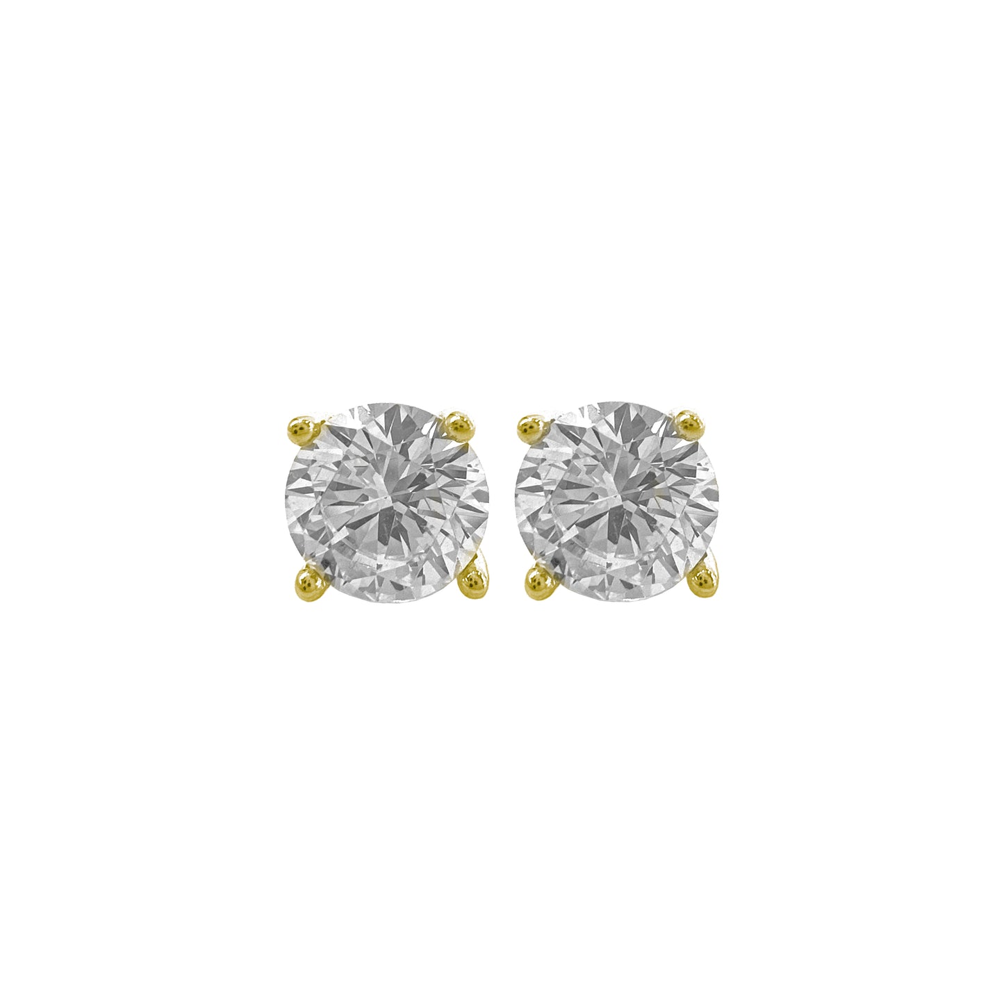Six mm Solitaire Earring