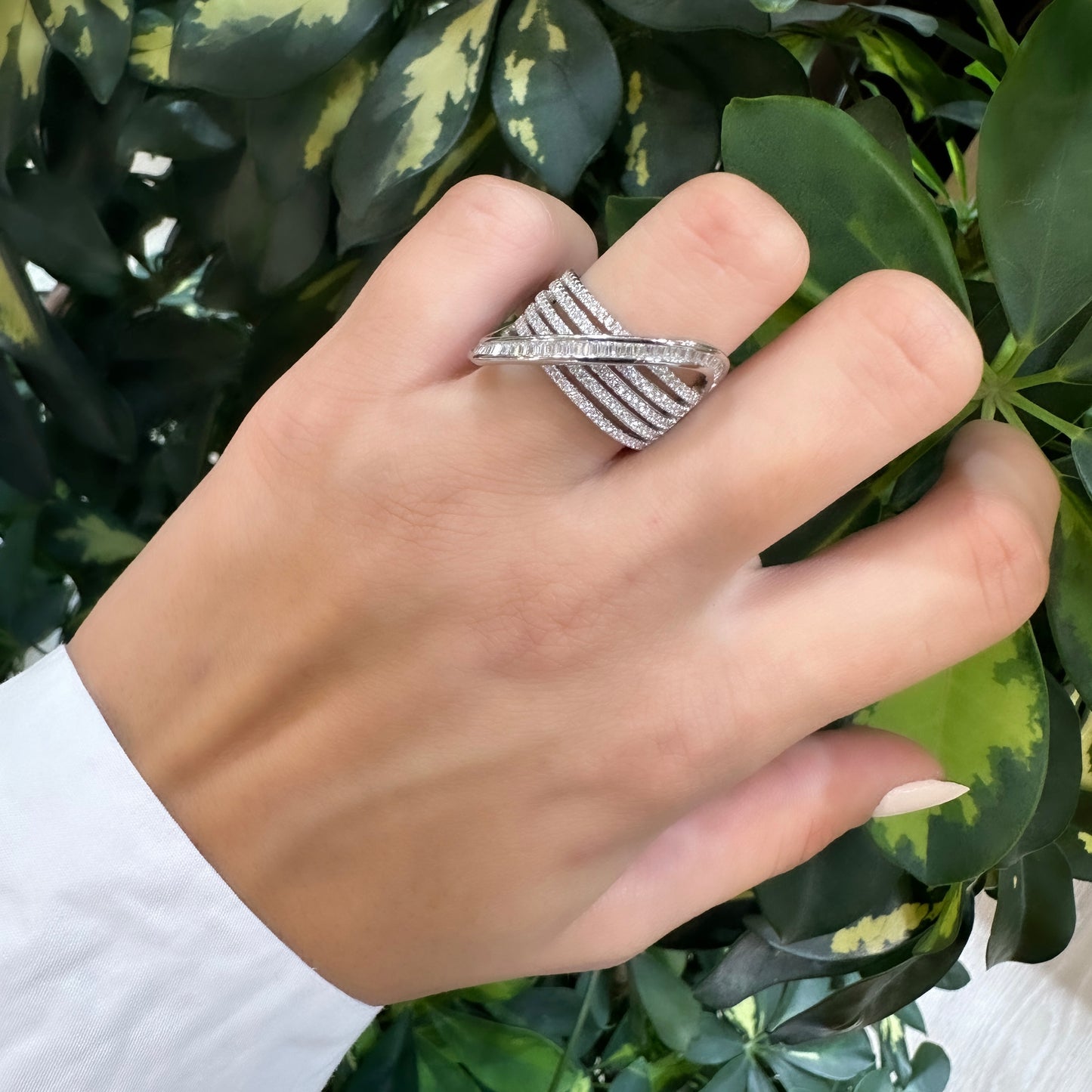 Baguette Row Transitional Ring