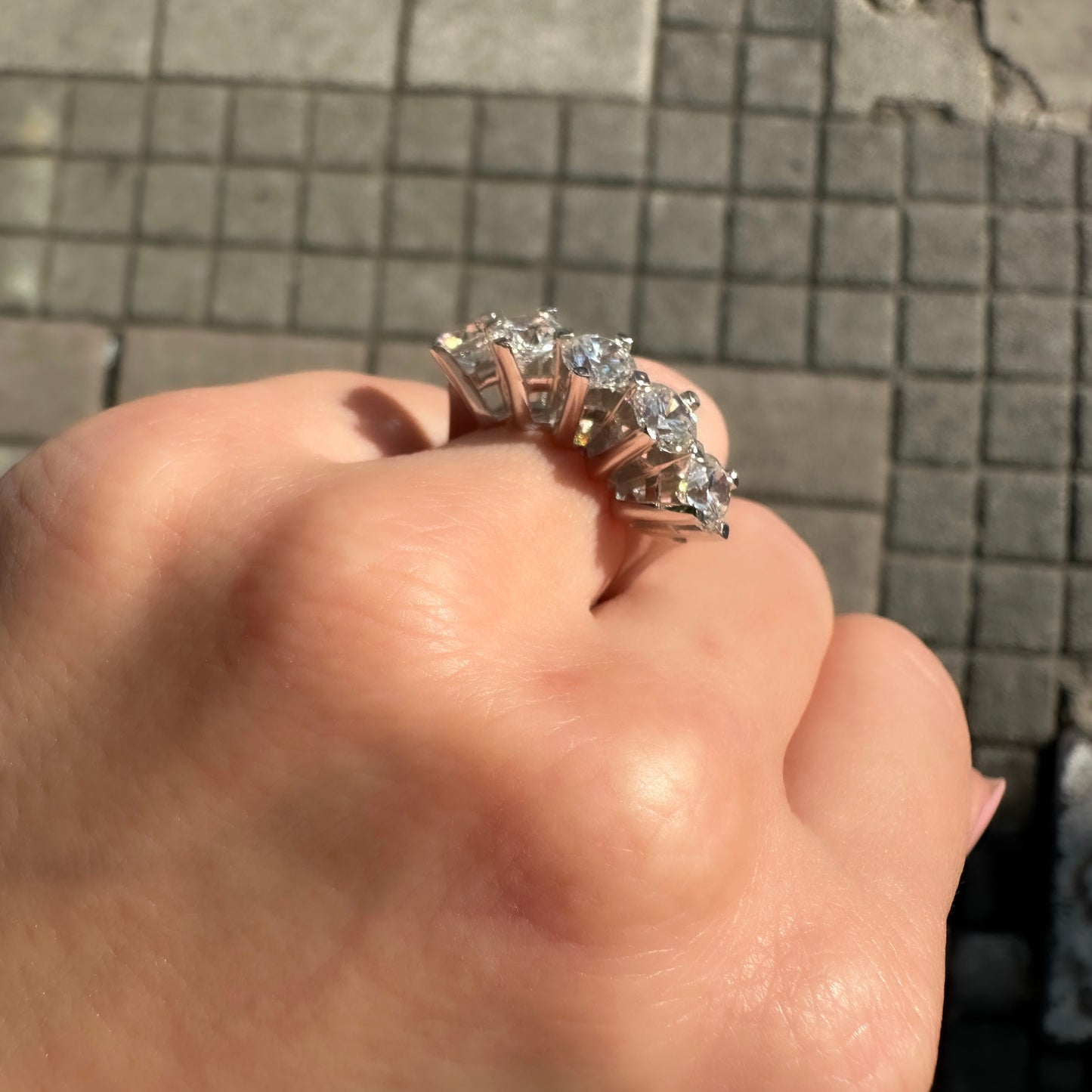 Three Carat Five Stone Ring