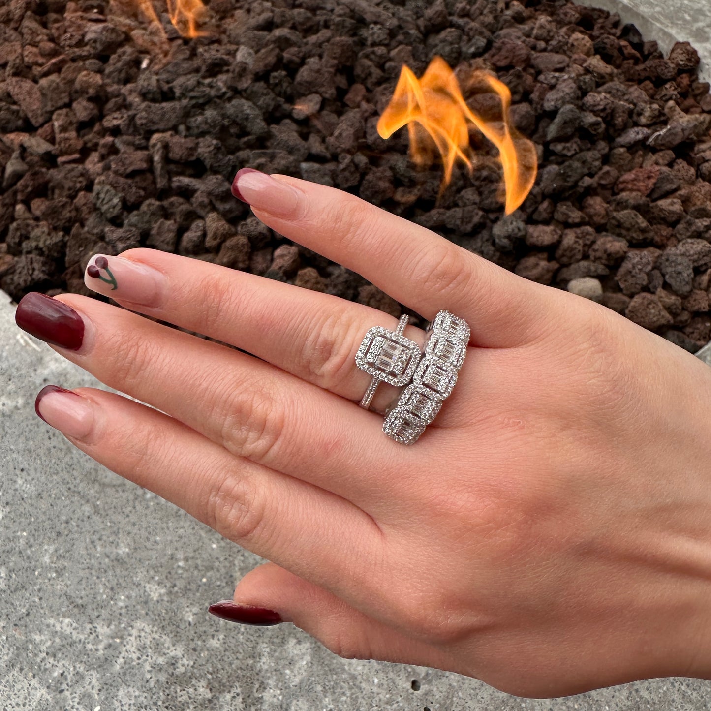 Baguette Five Stone Ring