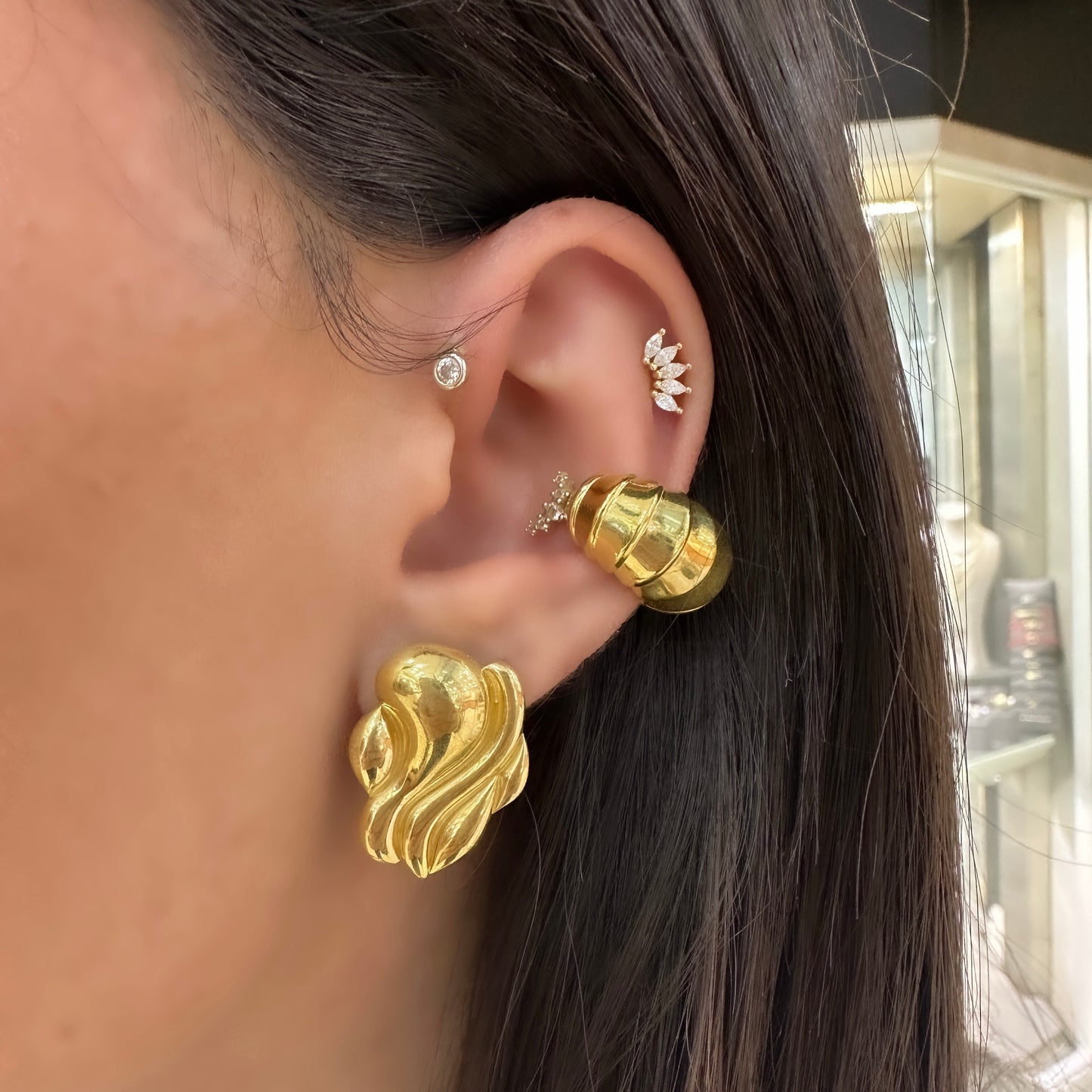Santa Stoneless Earrings