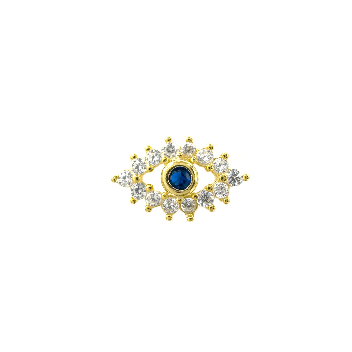 Lacivert Taşlı Göz Piercing
