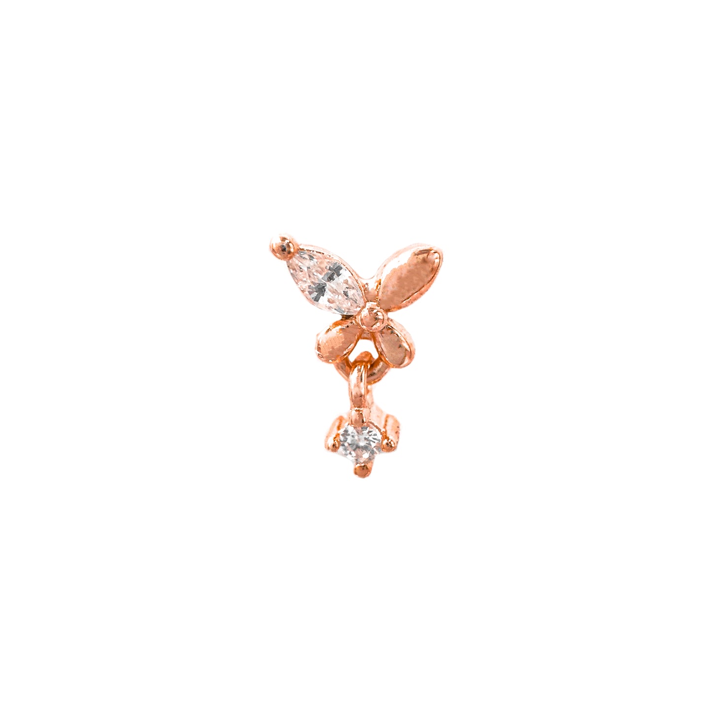 Markiz Taşlı Kelebek Tragus Piercing