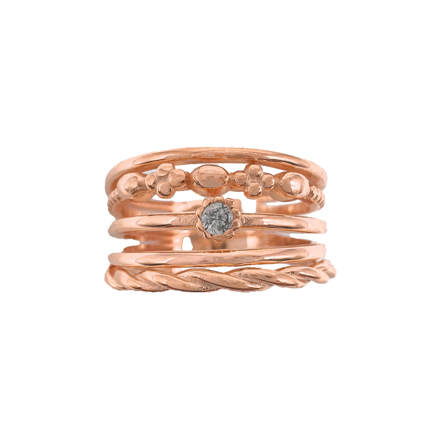 Multi Row Design Ring