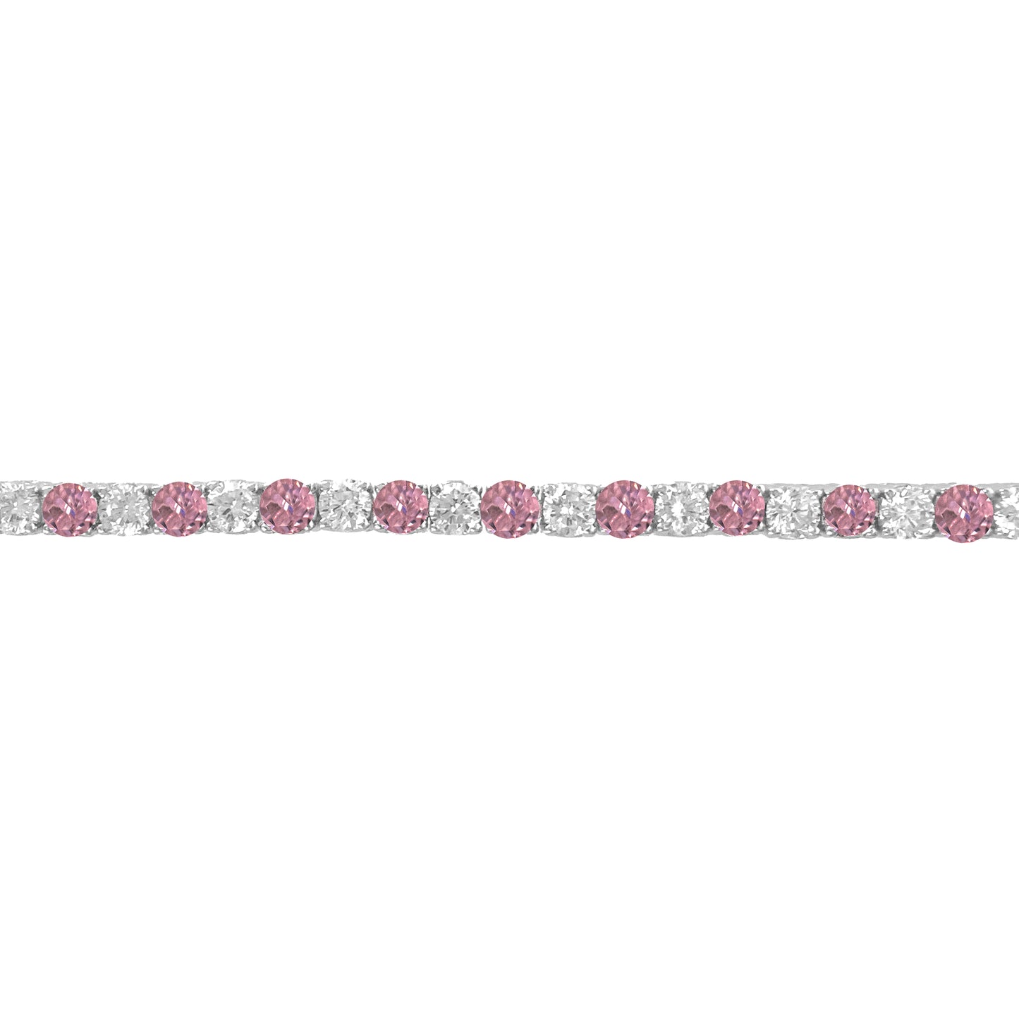 İki buçuk mm Pembe Taşlı Suyolu Bileklik