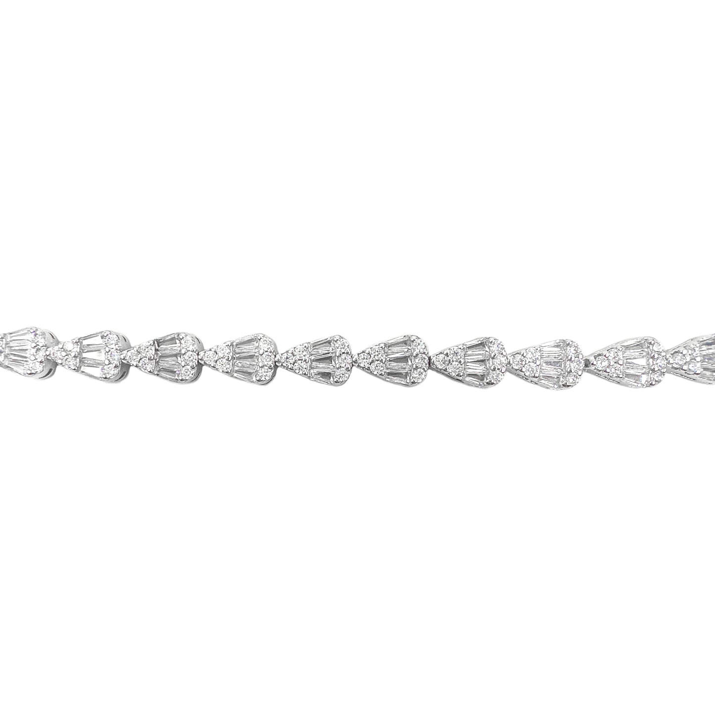 Baguette-Tropfen-Armband