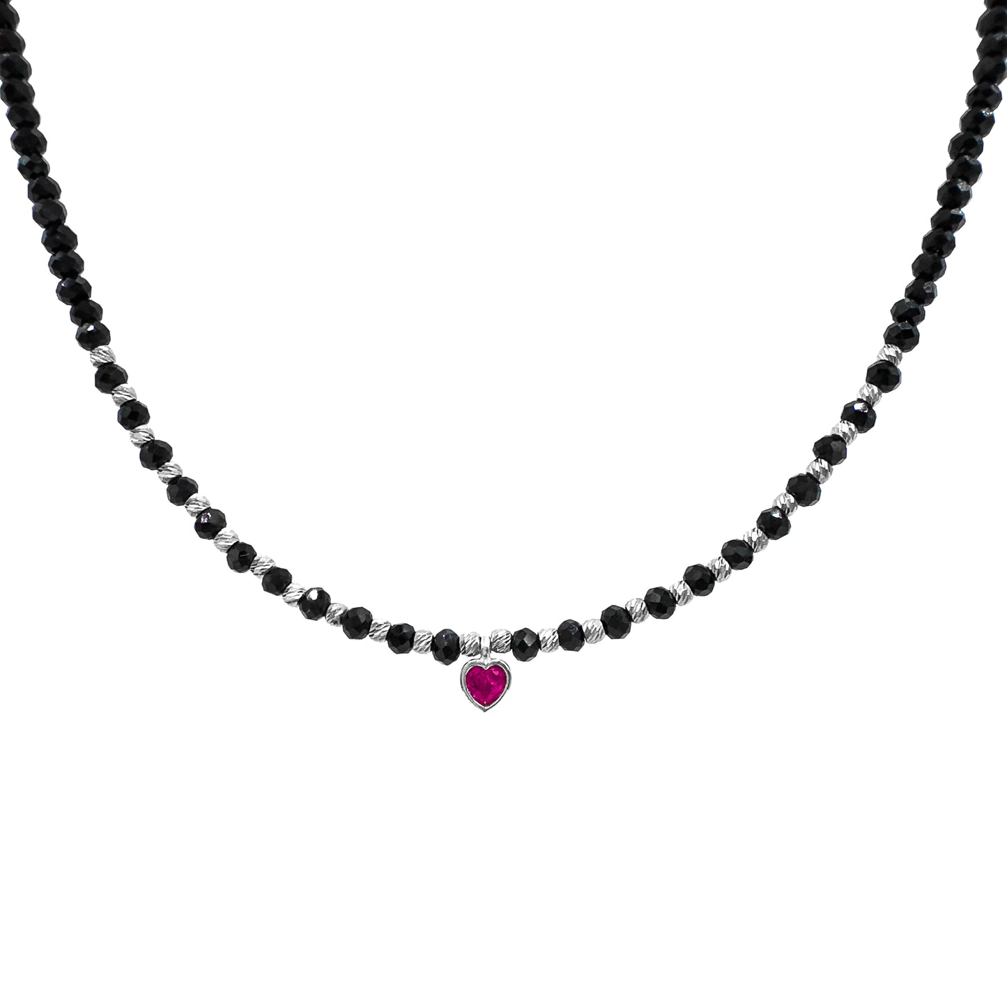 Heart Onyx Natural Stone Necklace