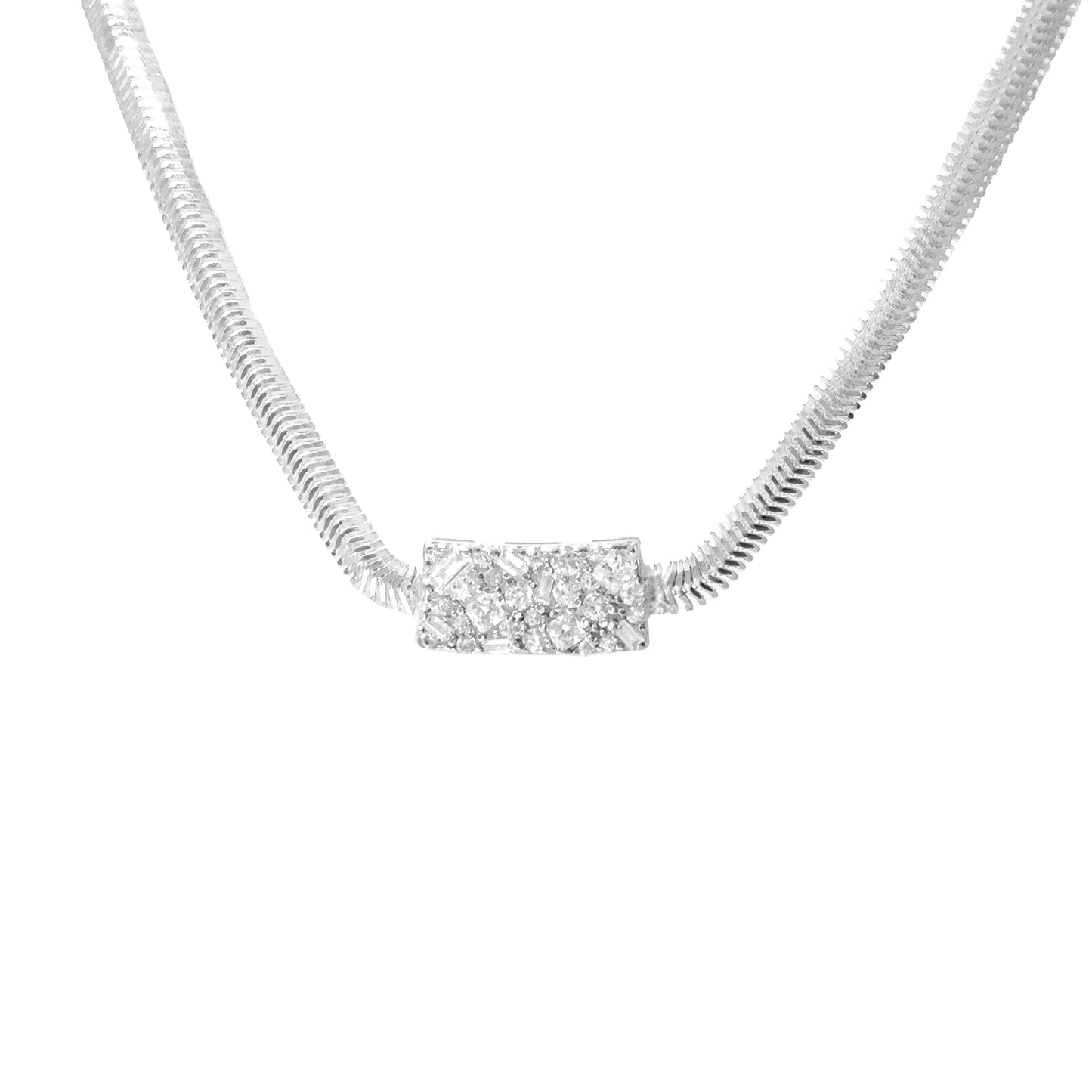 Taşlı Balıksırtı Kolye