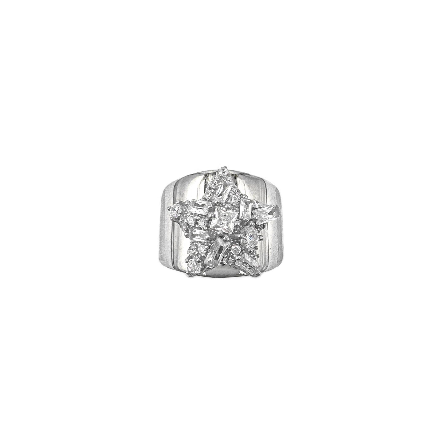 Sternring mit gemischten Steinen