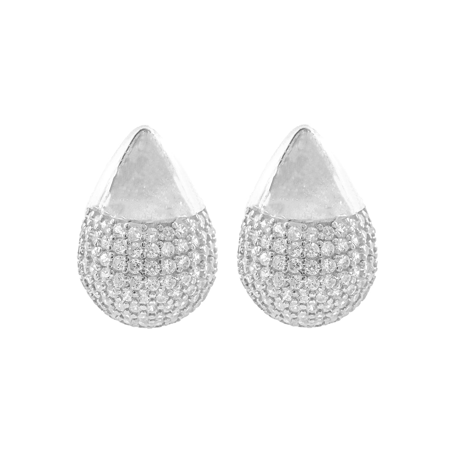 Taşlı Pear Küpe
