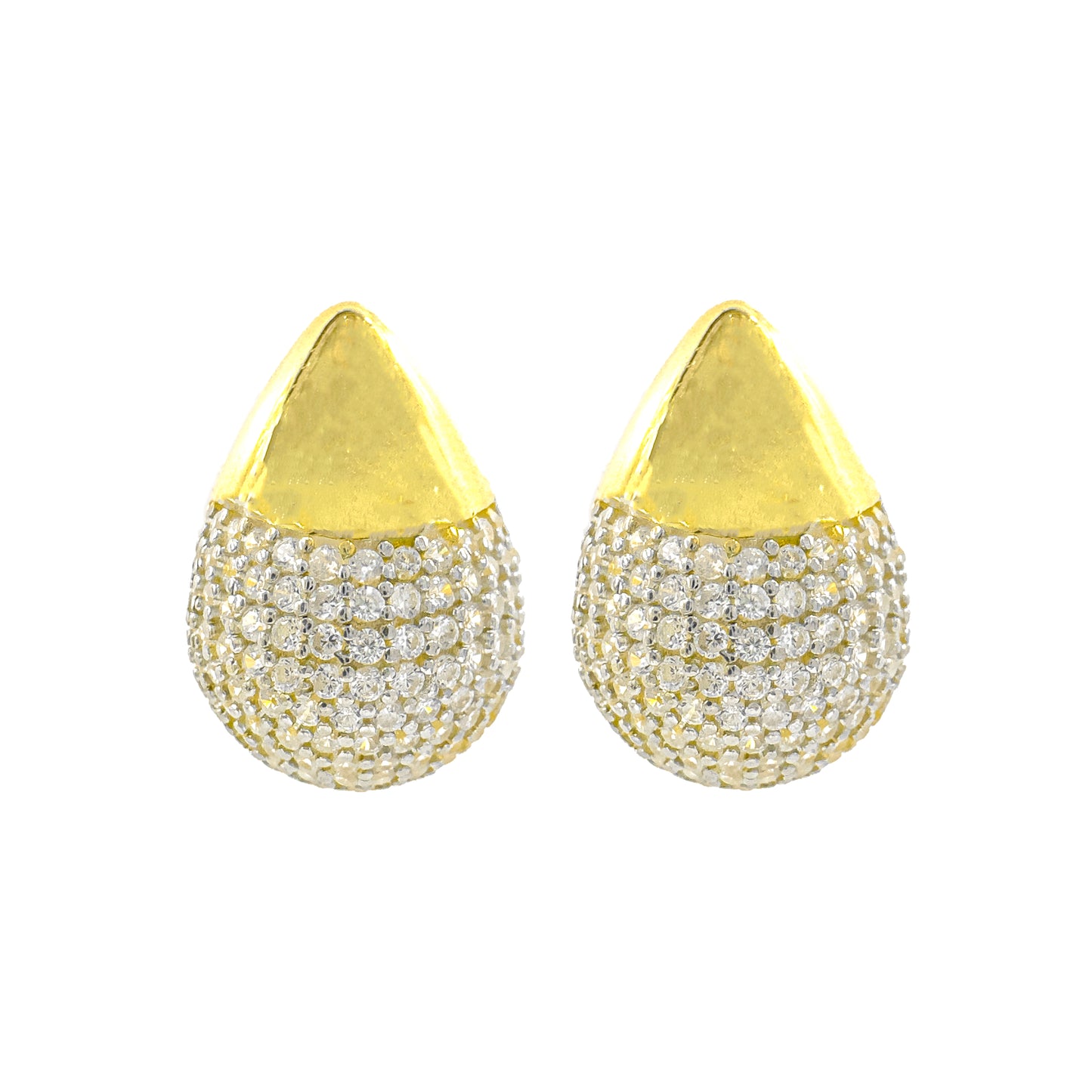 Taşlı Pear Küpe