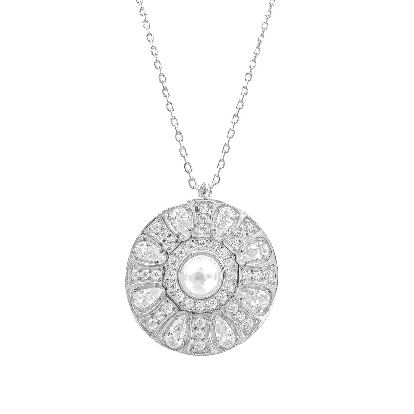 Pearl Vintage Taşlı Kolye