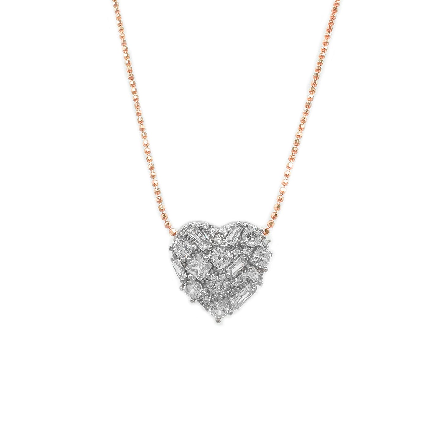 Stein-Herz-Halskette