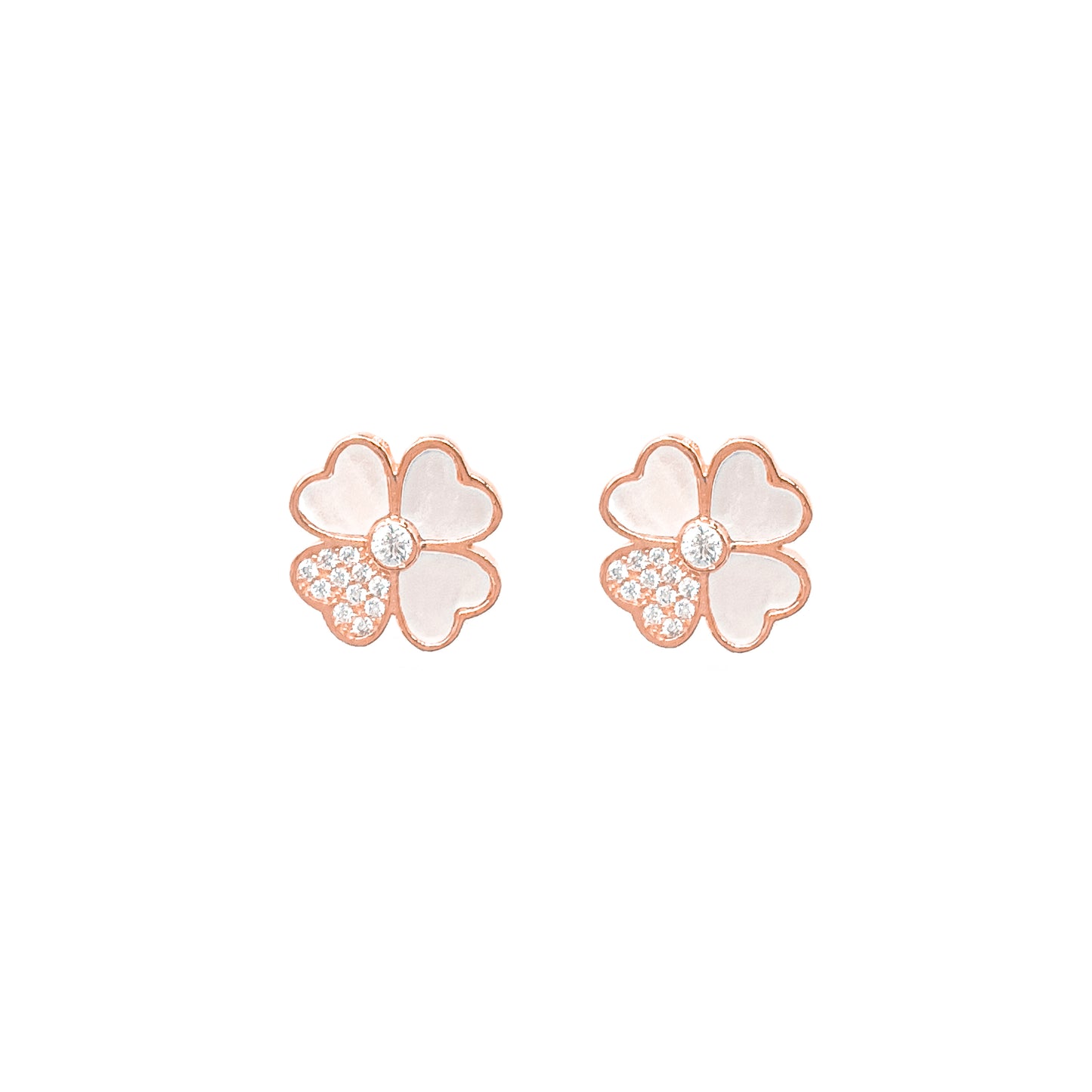 Stone Clover Earrings