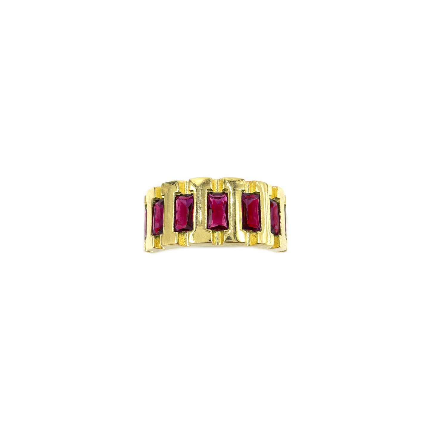 Burgundy Stone Vintage Ring