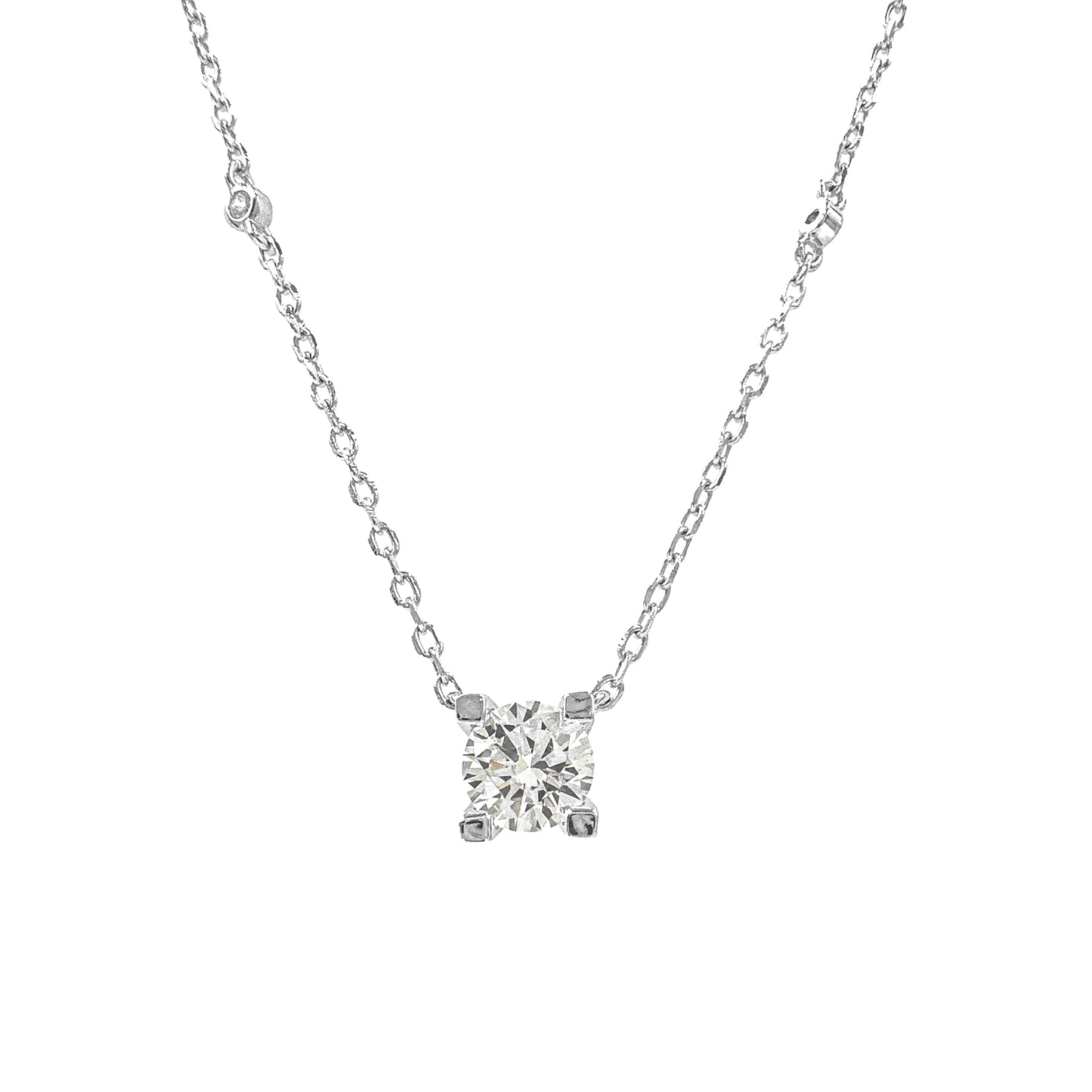İki Karat Designer Ice Cut Tektaş Kolye