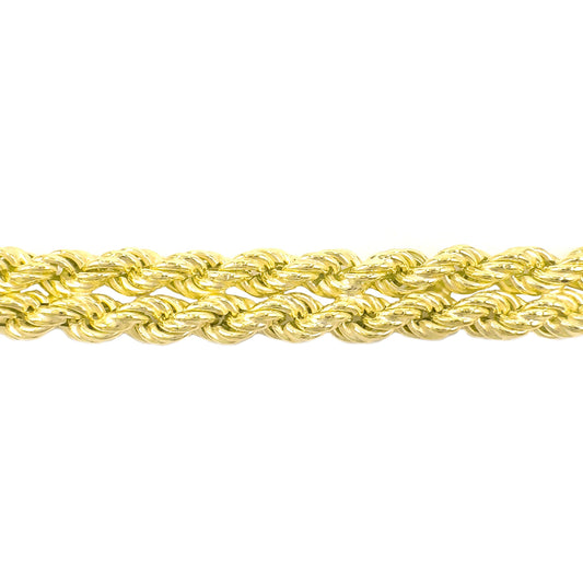 Double Row Twist Chain Bracelet