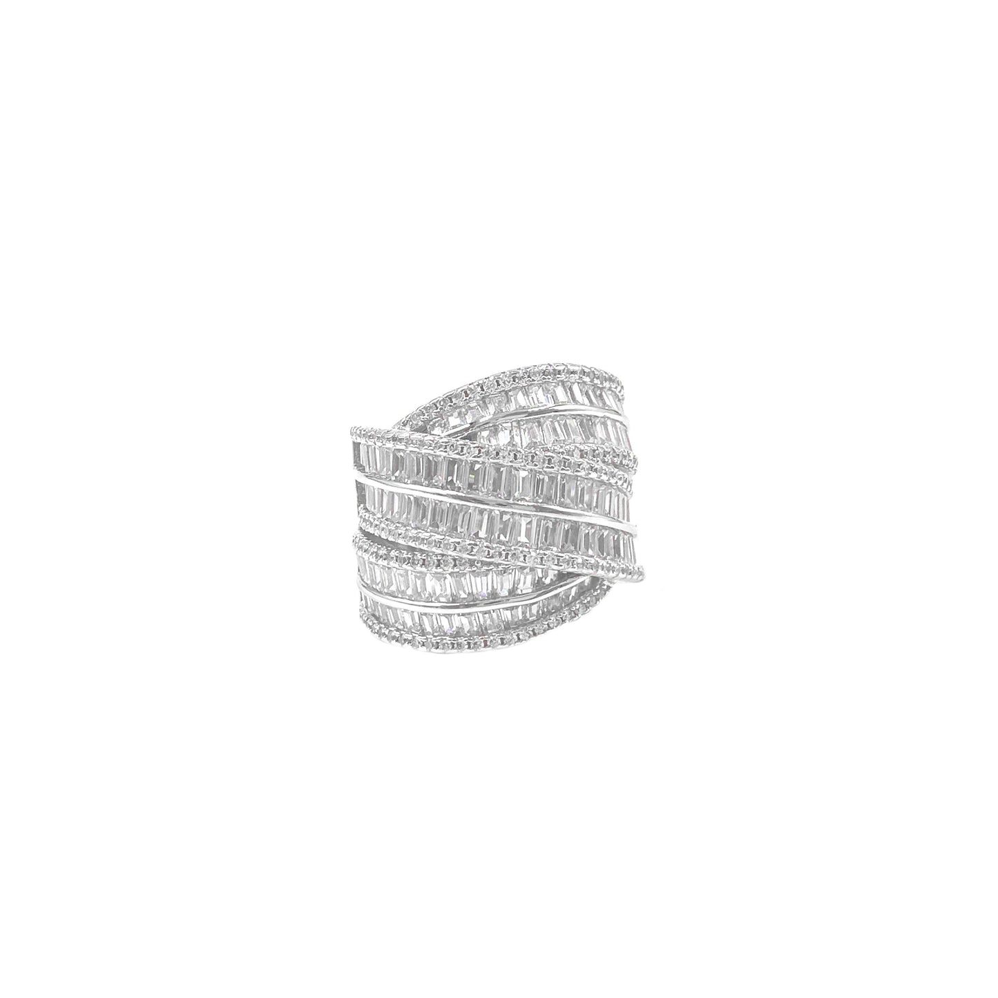 Verflochtener Baguette-Ring