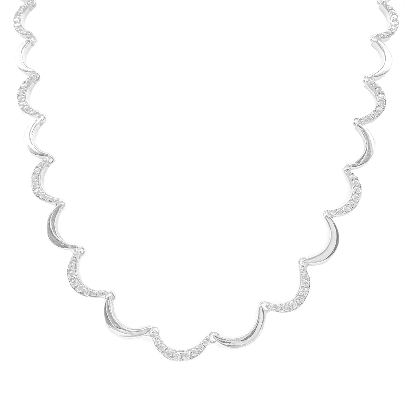 Two Tone Wave Kolye