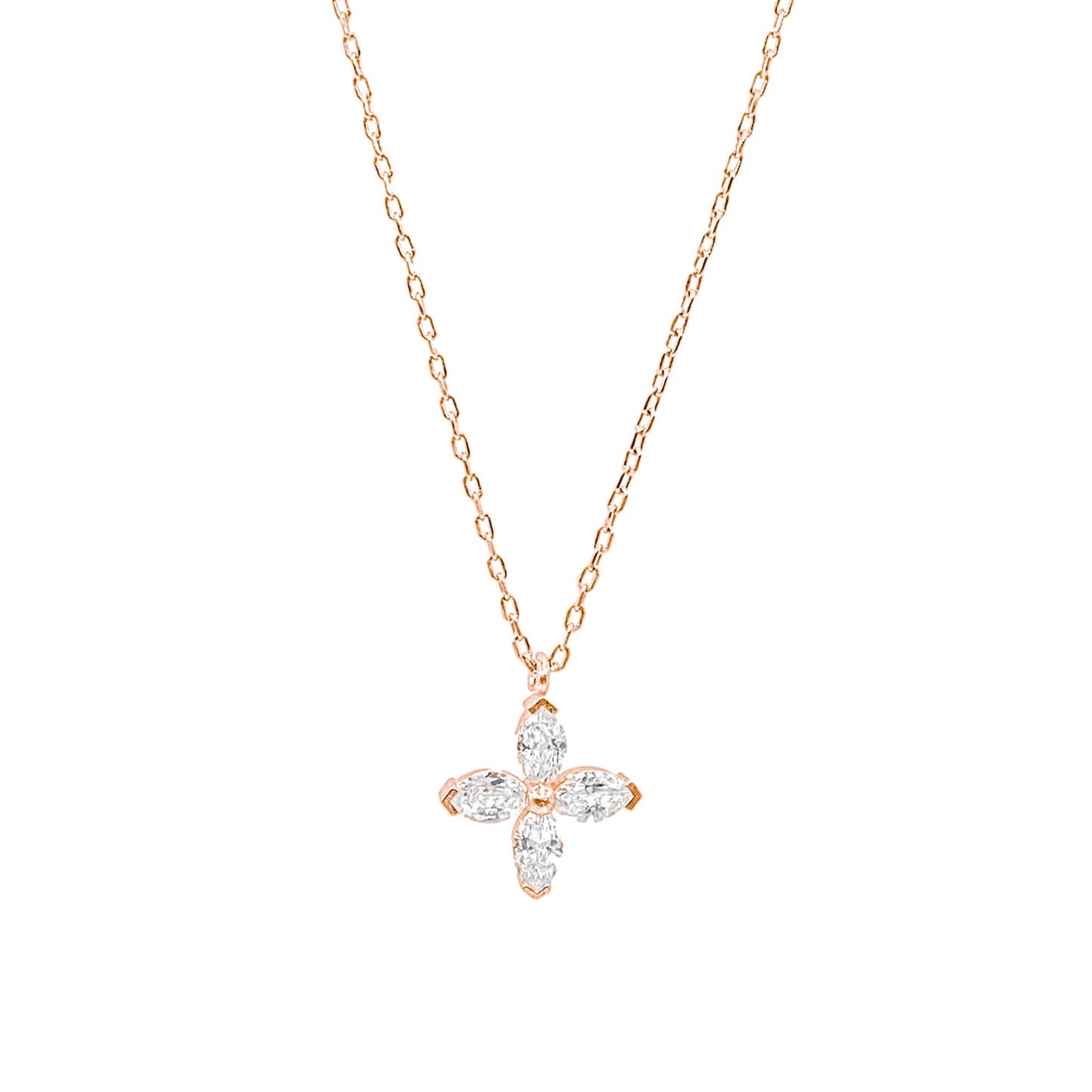 Marquise-Blumen-Halskette