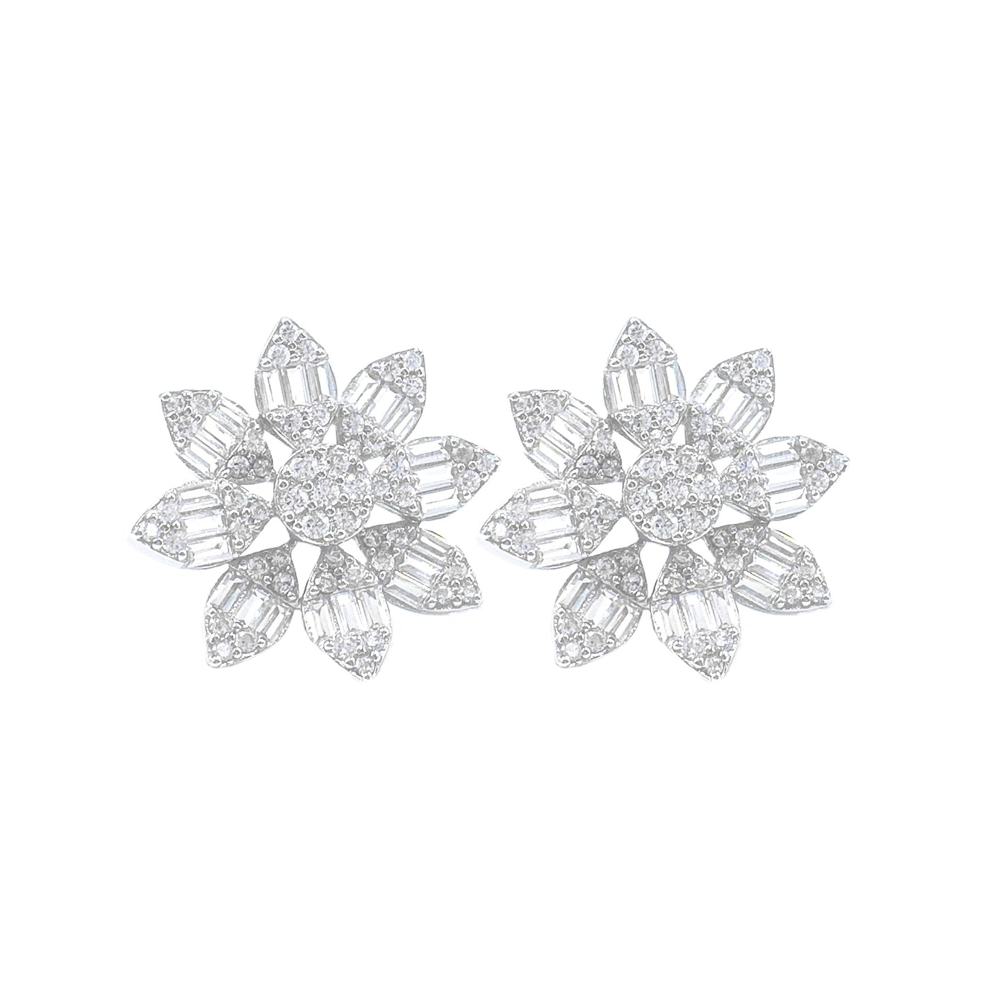 Flower Pin Earrings