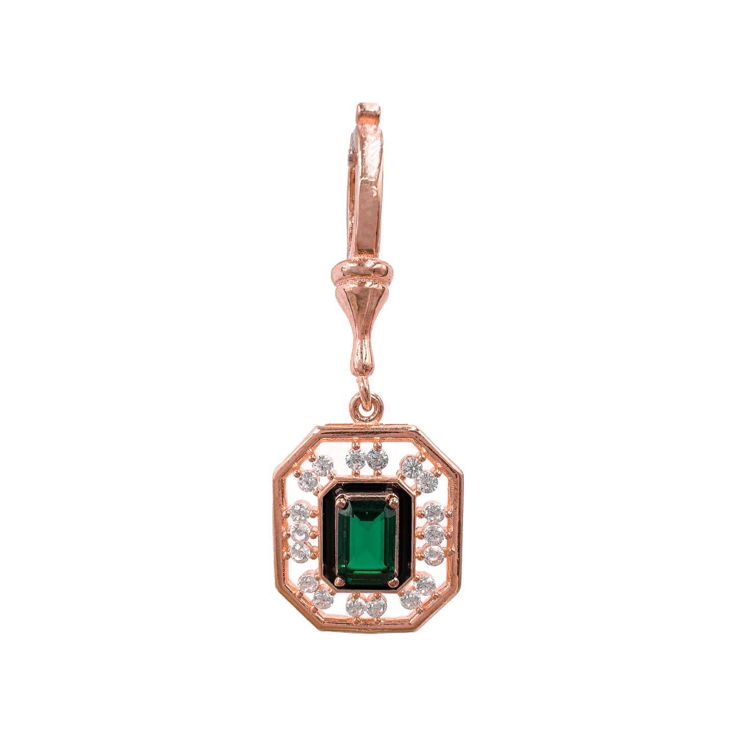 Green Stone Modern Pendant / Charm