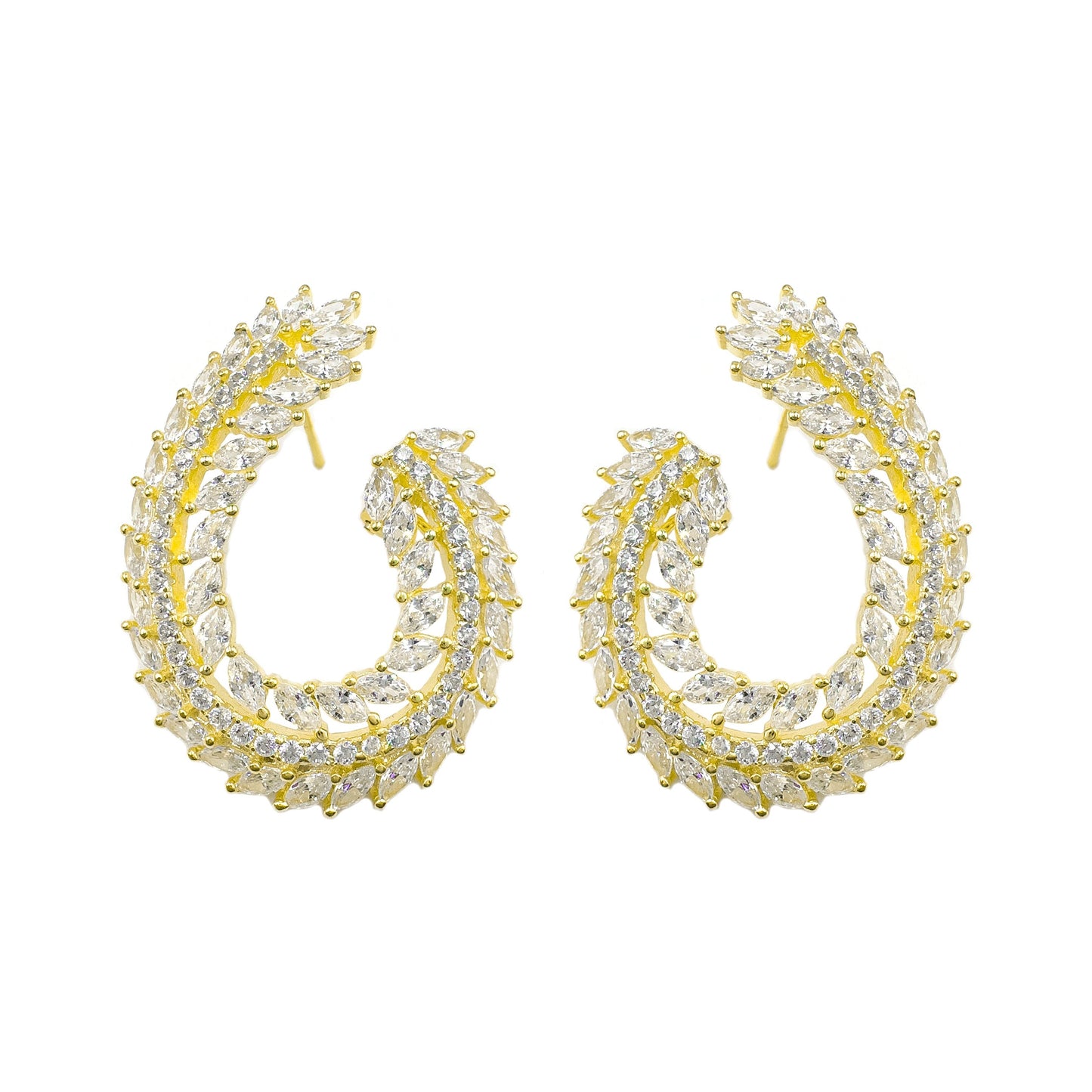 Flower J Evening Dress Earrings