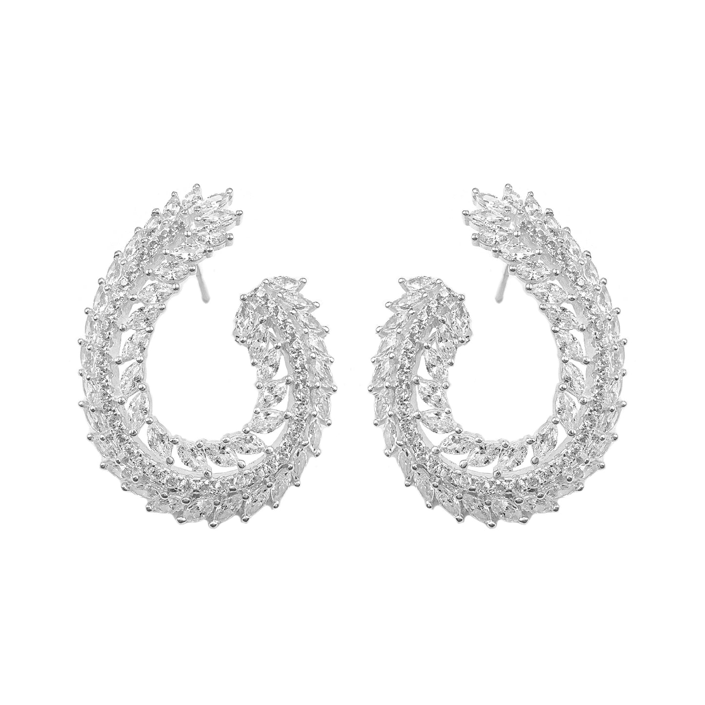Flower J Evening Dress Earrings