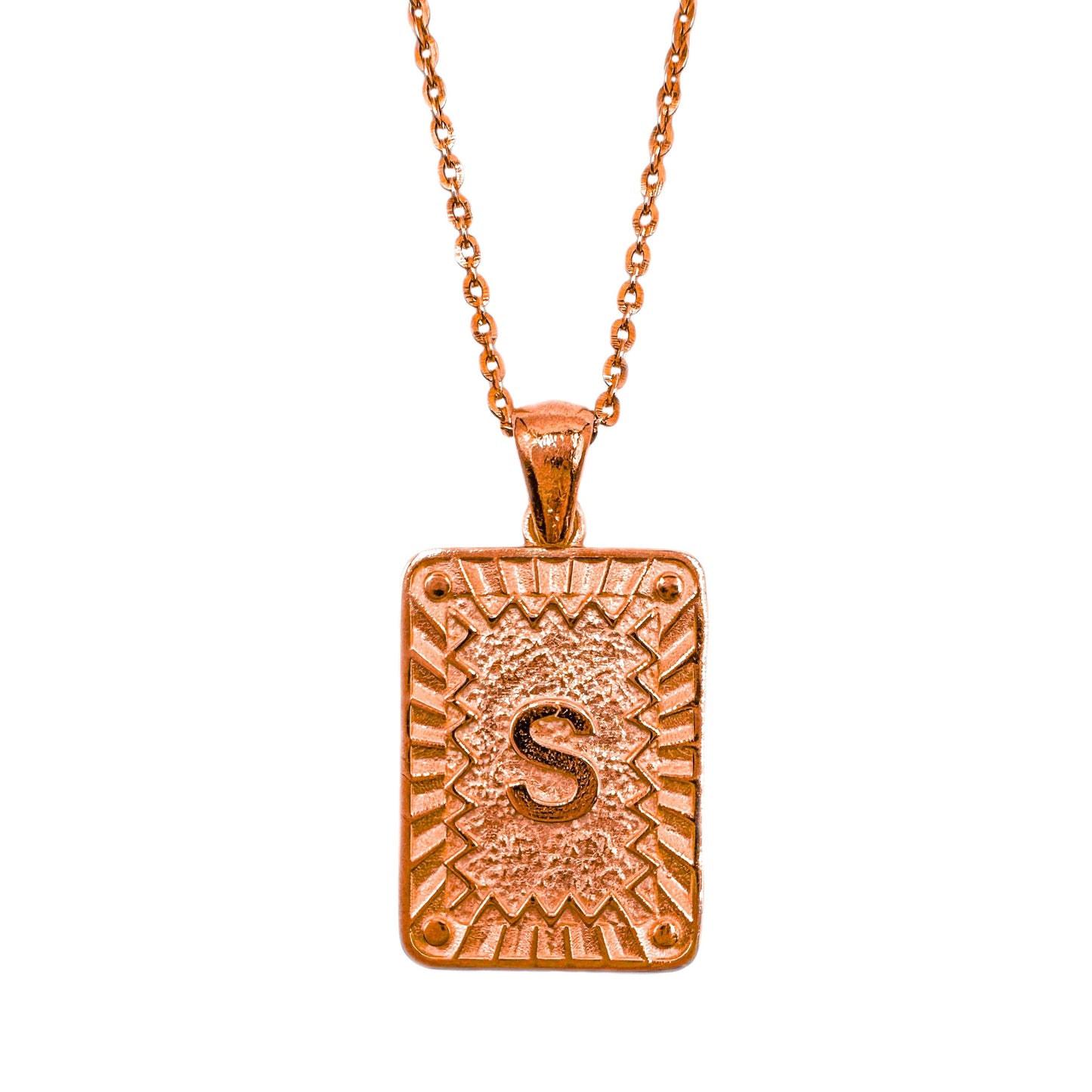 Plate Letter Necklace