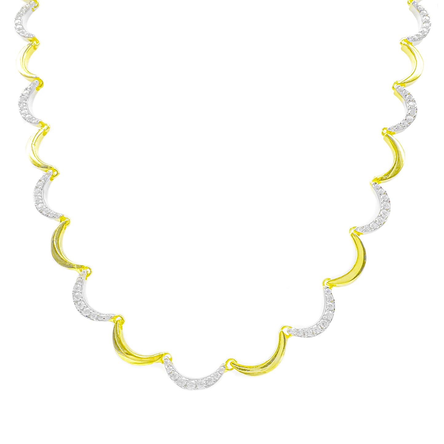Two Tone Wave Kolye
