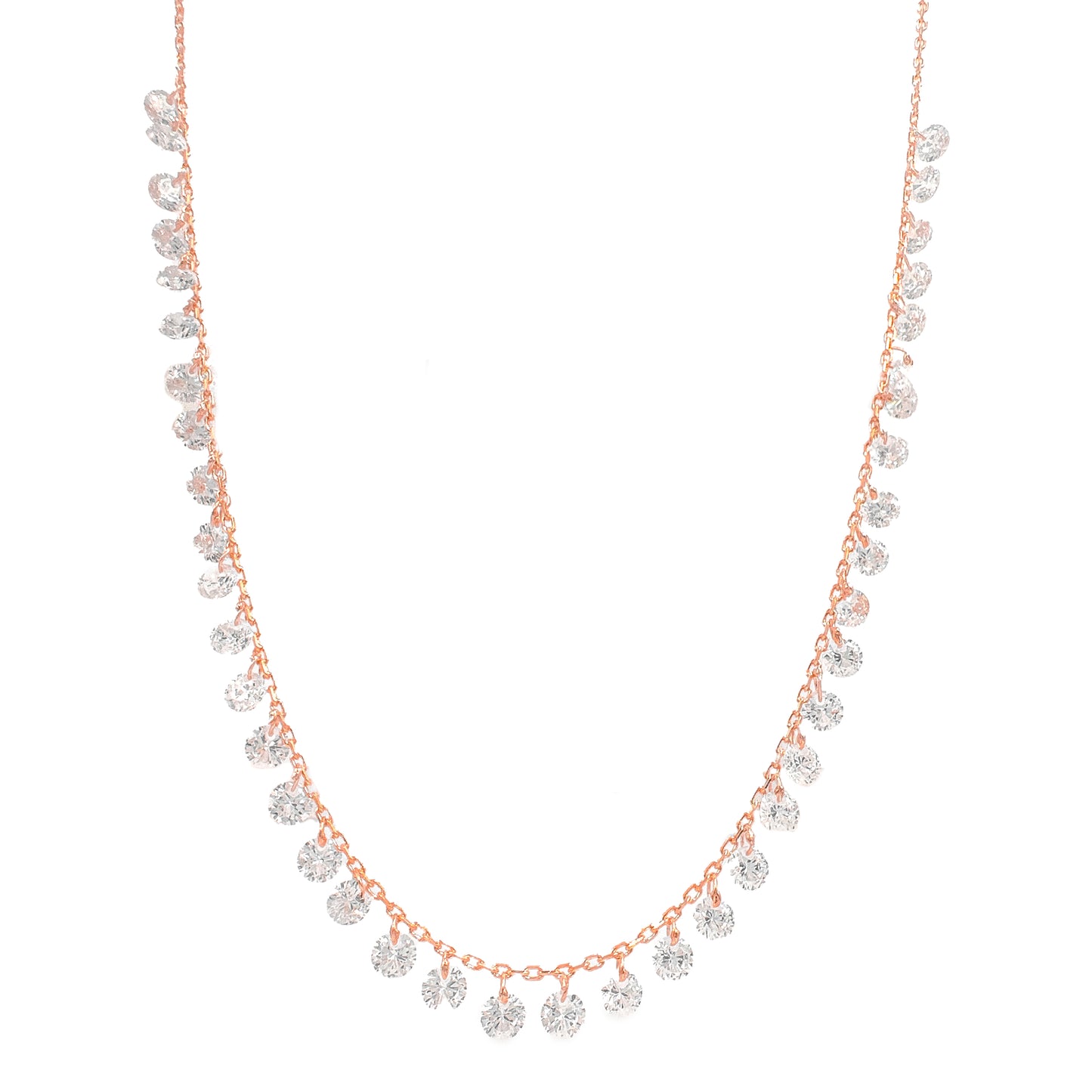 Sallantılı Taşlı Model Kolye