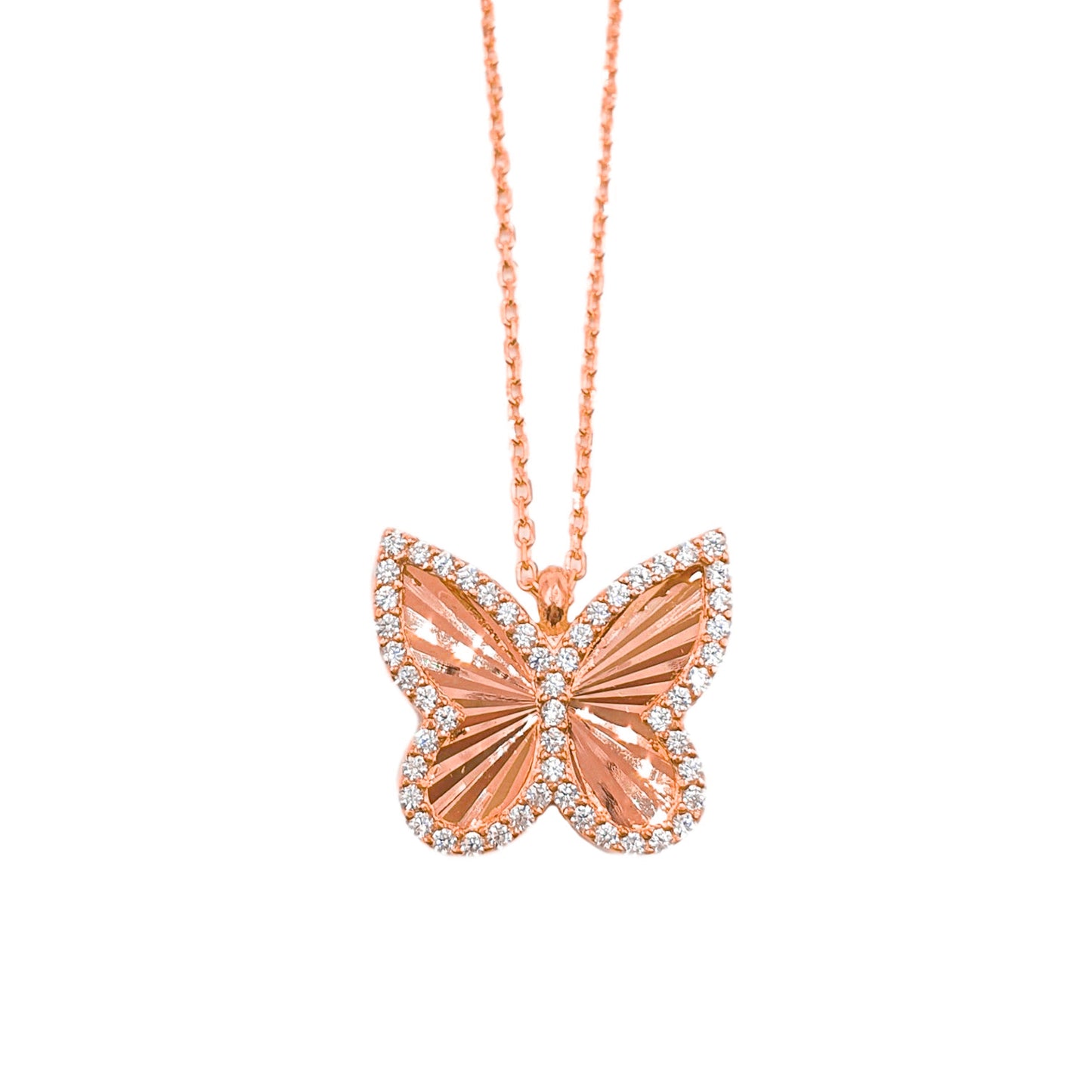 Schmetterling Halskette