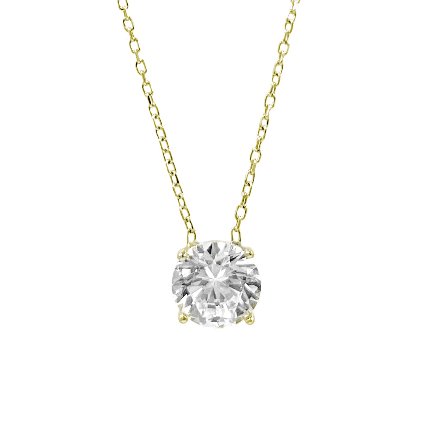 Large Solitaire Necklace