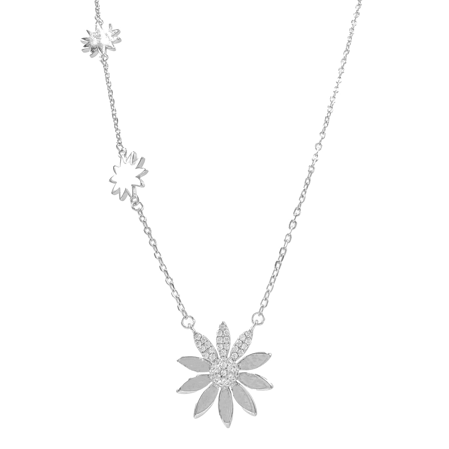 Stone Daisy Necklace