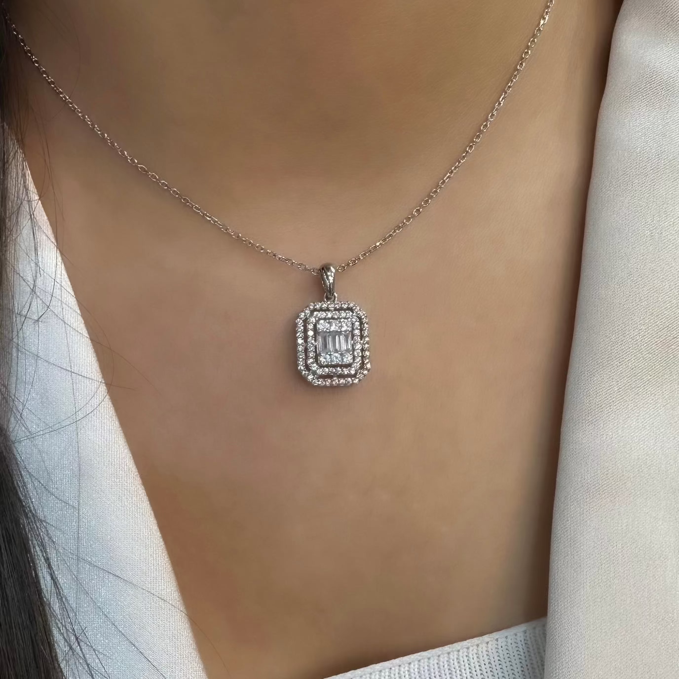 Baguette Necklace
