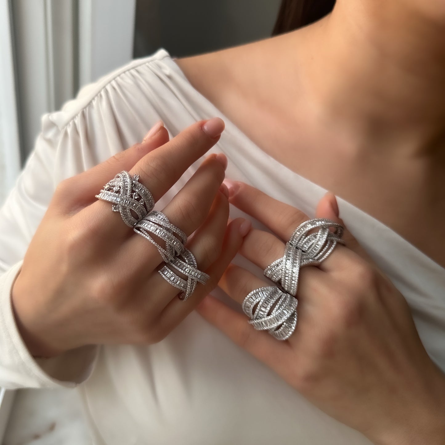 Mixed Stone Design Ring