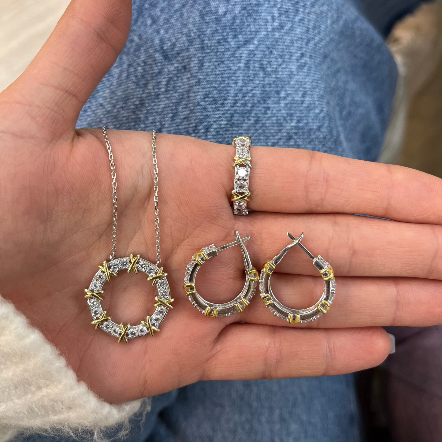 X Full Circle Necklace