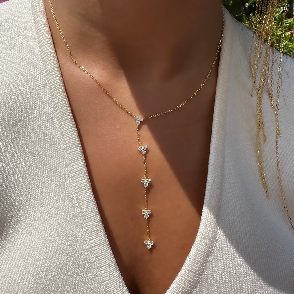 Üzüm Taşlı Y Kolye