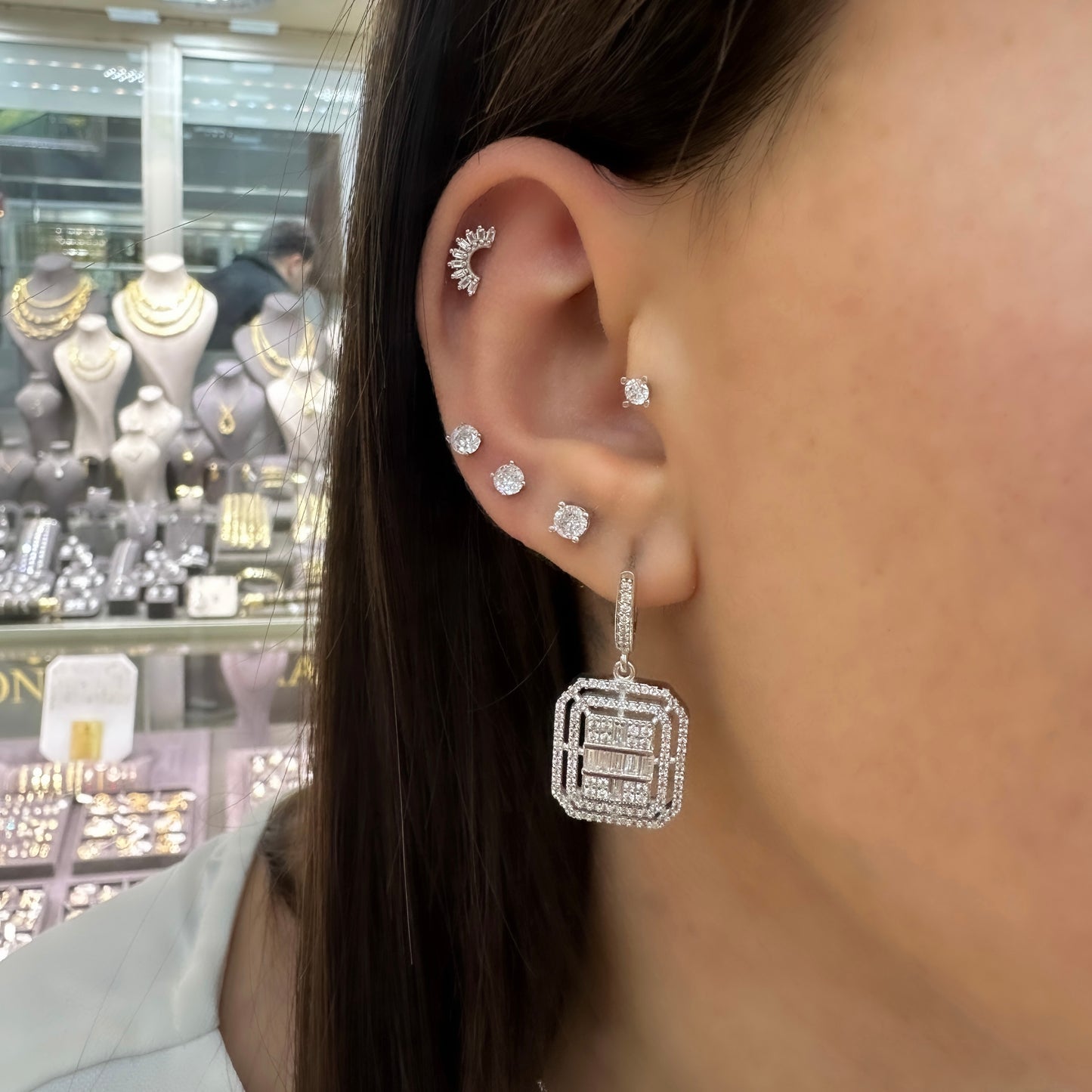 Sallantılı Büyük Baget Küpe