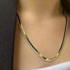 İki Renk İtalyan Yassı Zincir