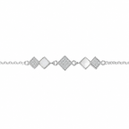 Karo-Design Perlmuttarmband mit Steinen