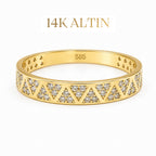 14K Tria Taşlı Yüzük